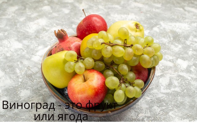 Виноград это представитель фруктов или ягод?
